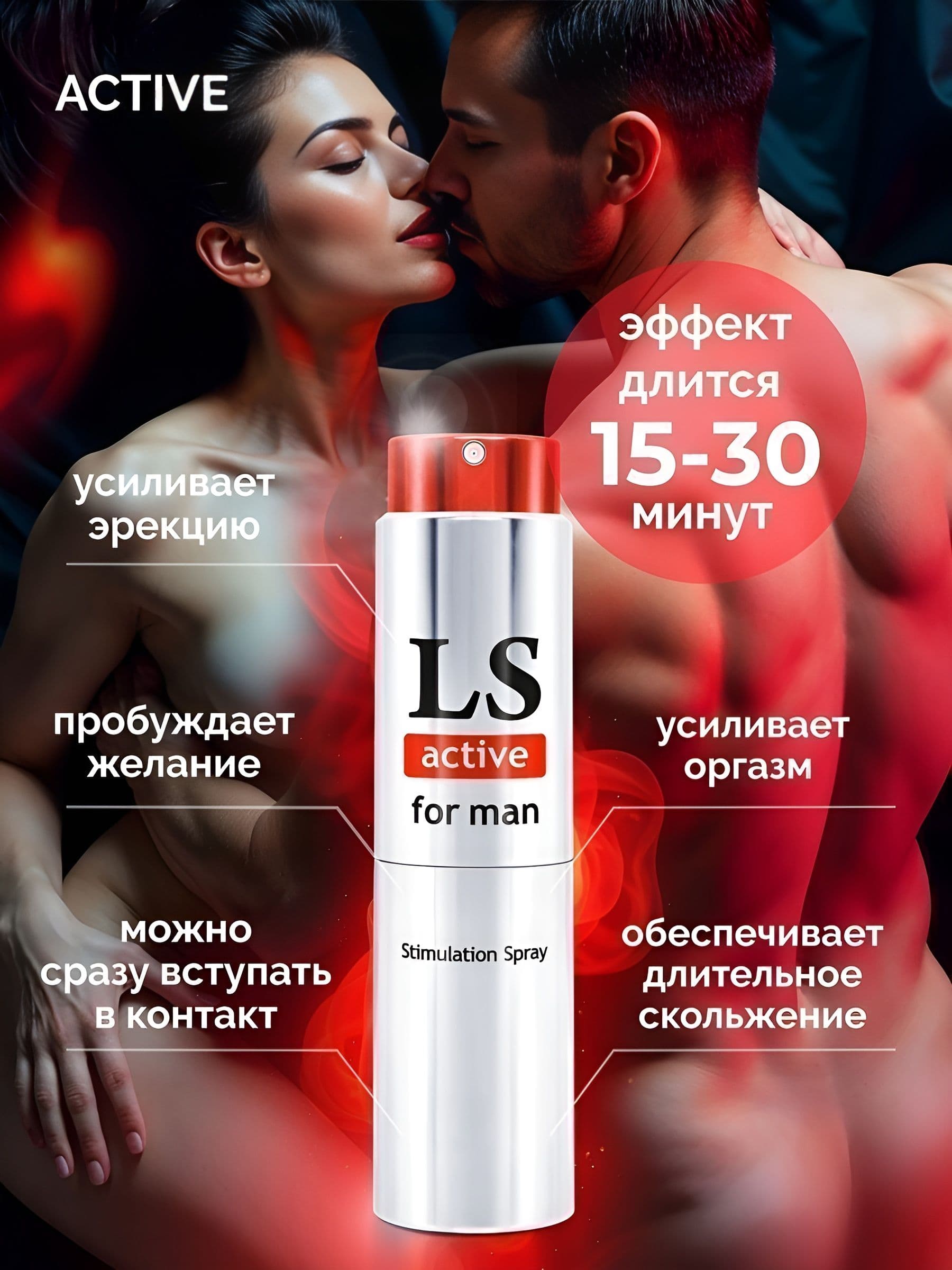 Спрей-стимулятор для мужчин Lovespray Active Man - 18 мл. — фото 5