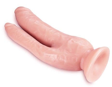 Телесный фаллоимитатор 8 Inch DP Cock - 20,32 см. — фото 3