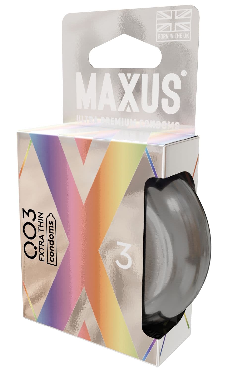 Экстремально тонкие презервативы в железном кейсе MAXUS 003 Extra Thin - 3 шт. — фото 1