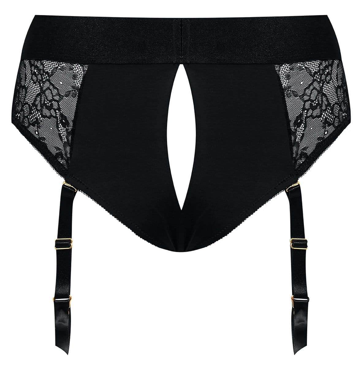 Черные трусики для насадок Diva Lingerie Harness - size L — фото 3