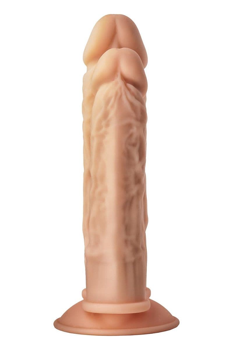 Телесный анально-вагинальный фаллоимитатор Double Penetrator - 19,5 см. — фото 4