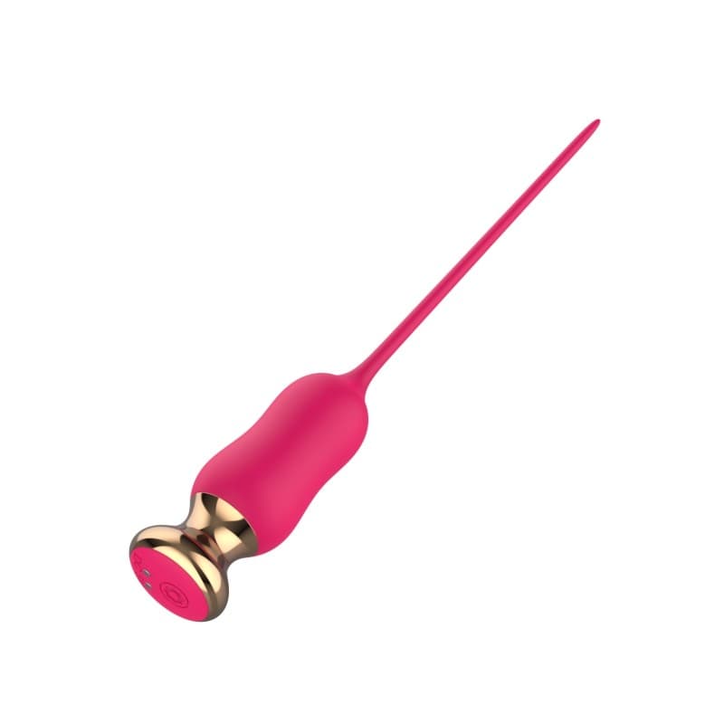 Розовый тонкий стимулятор Nipple Vibrator - 23 см. — фото 5