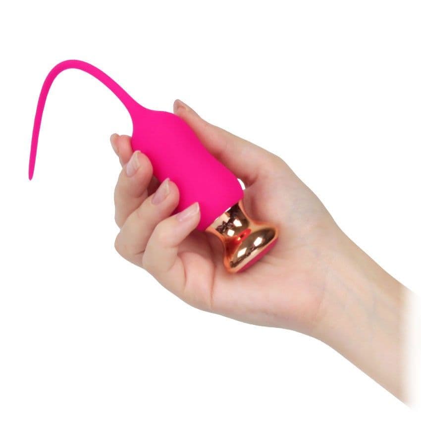Розовый тонкий стимулятор Nipple Vibrator - 23 см. — фото 7