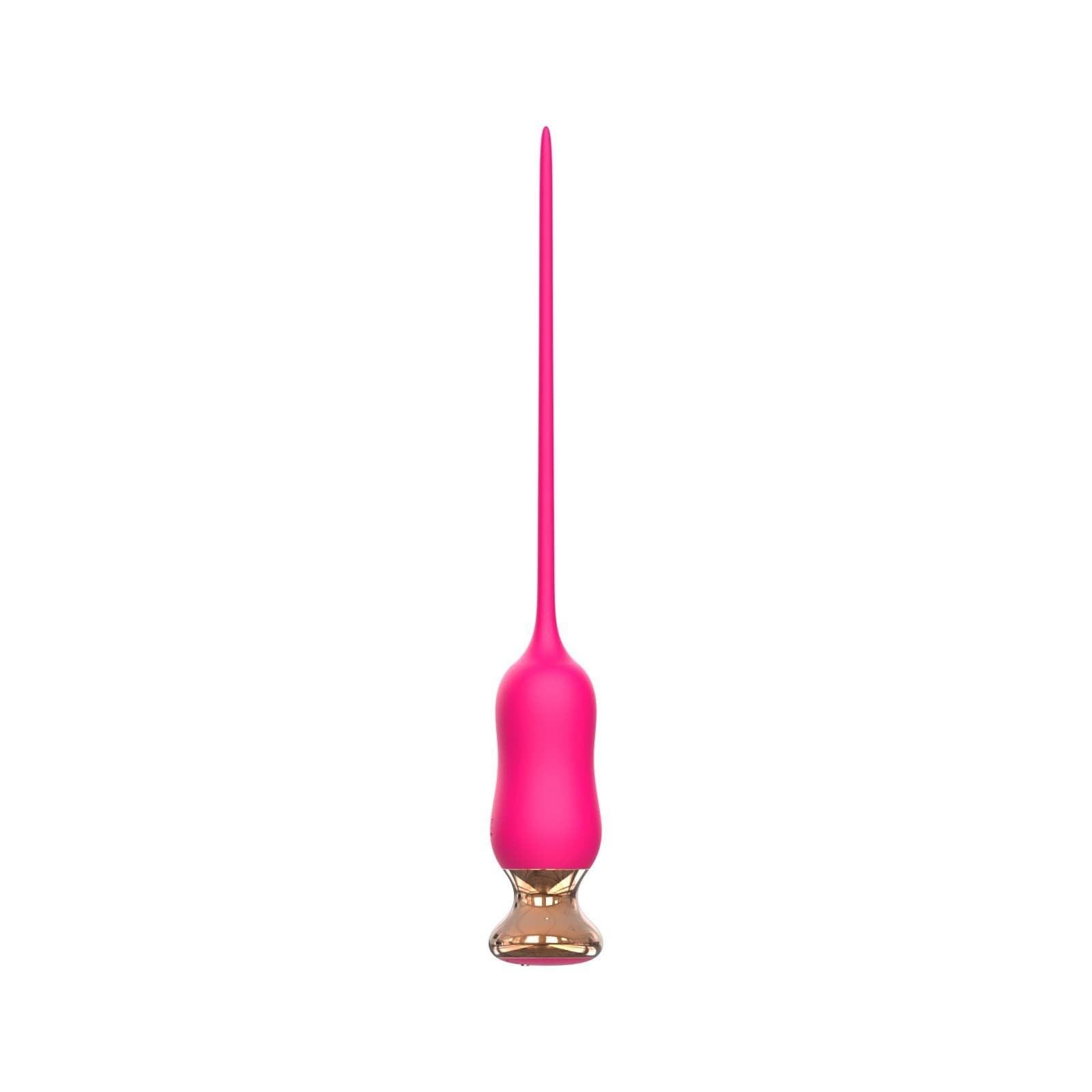 Розовый тонкий стимулятор Nipple Vibrator - 23 см. — фото 1