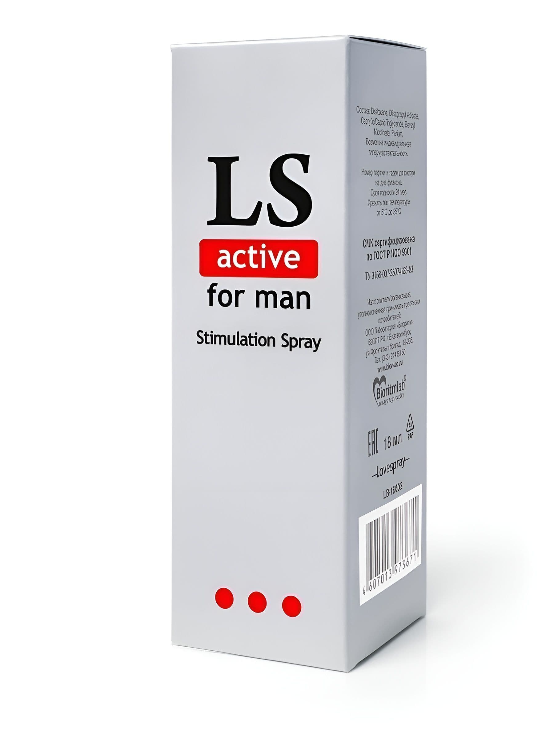Спрей-стимулятор для мужчин Lovespray Active Man - 18 мл. — фото 3