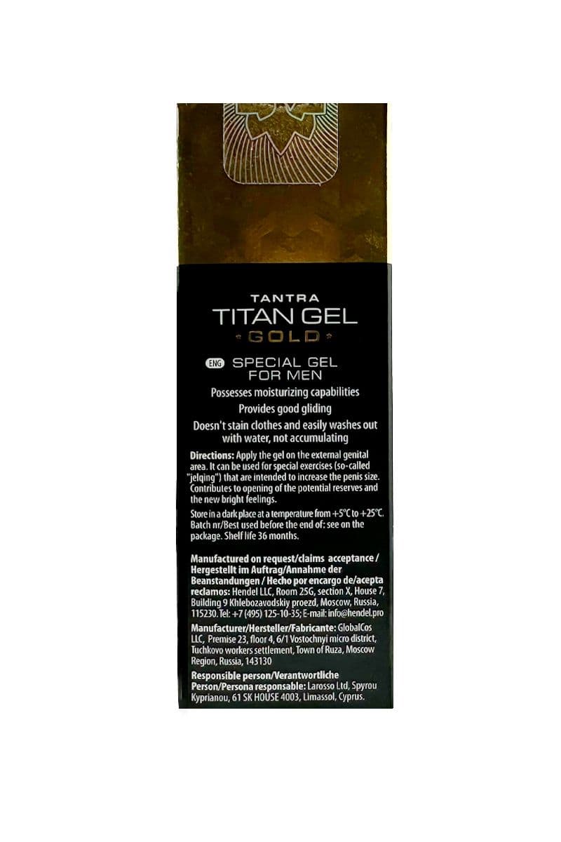 Гель для увеличения члена Titan Gel Gold Tantra - 50 мл. — фото 3