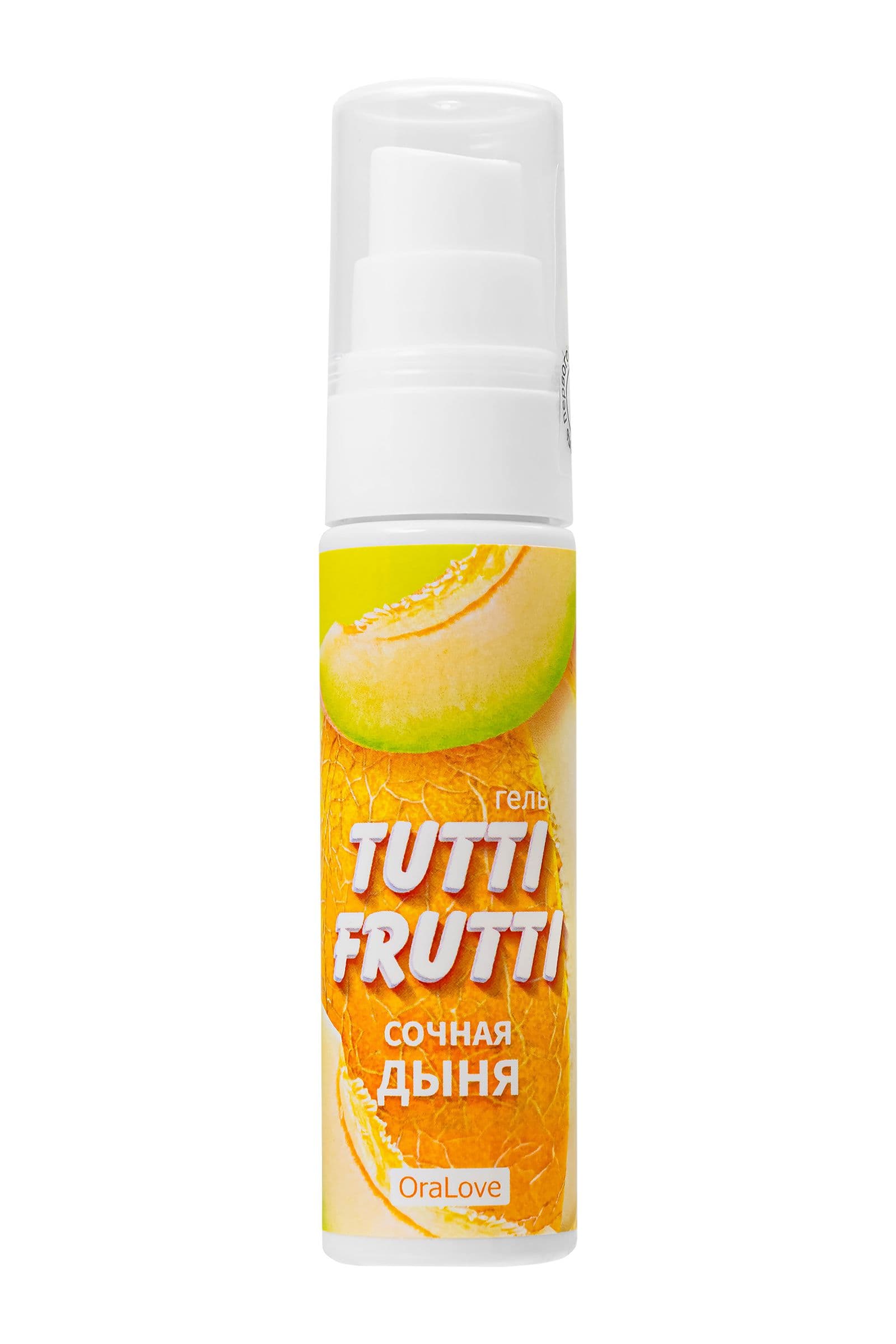 Гель-смазка Tutti-frutti со вкусом сочной дыни - 30 гр. — фото 1