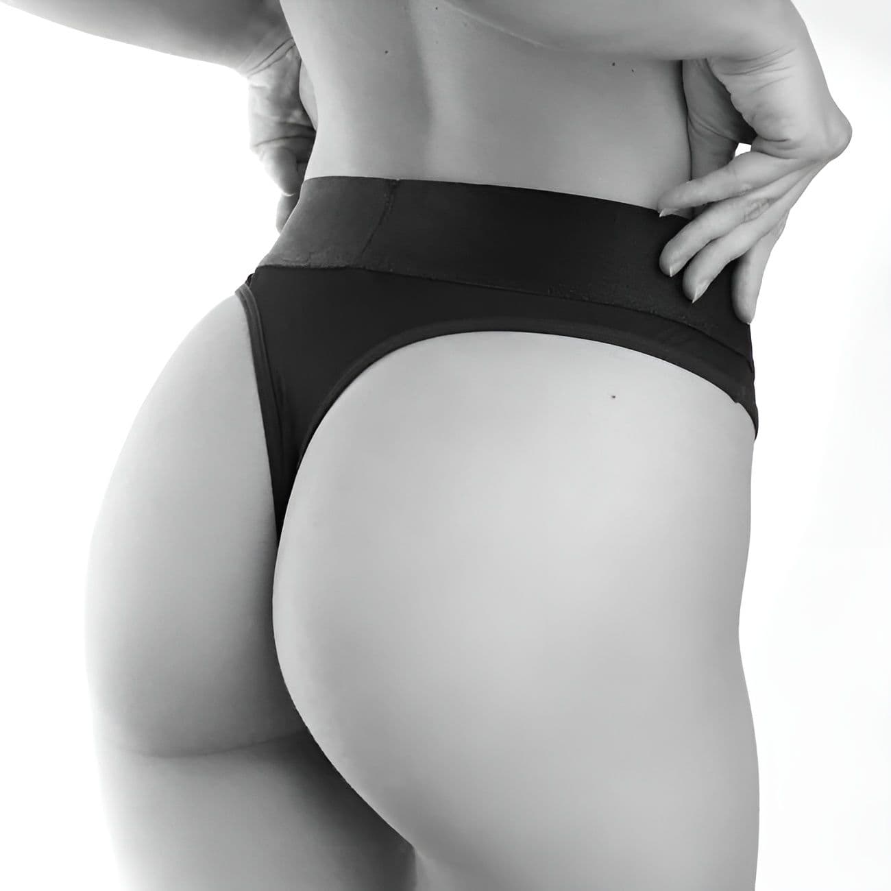 Черные трусики для ношения клиторального стимулятора Panty Lover - size L — фото 2